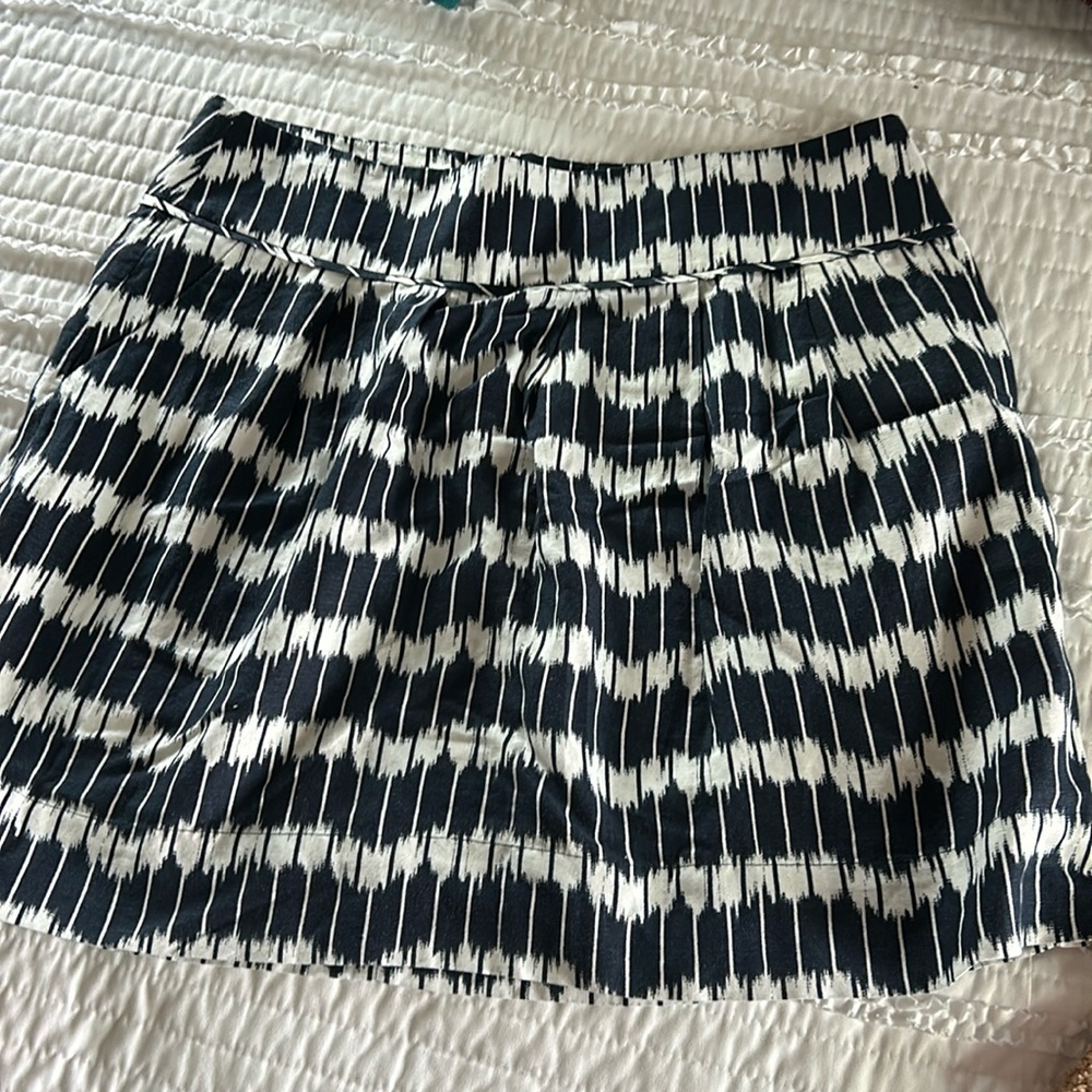 Loft Linen Skirt - Navy